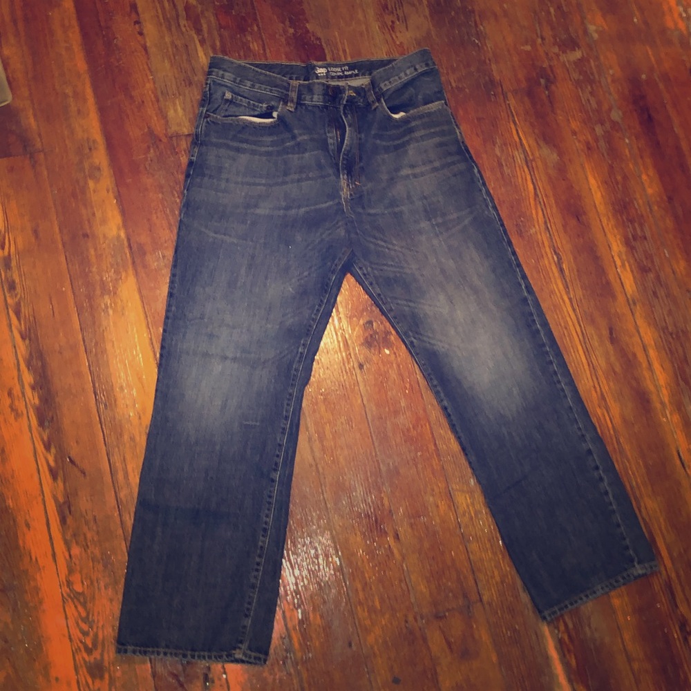 🤑SALE•Gap Loose Fit Blue Jeans Mens 🚹 32/30